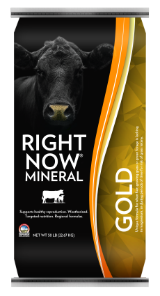 Right Now Mineral Gold product bag