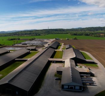 Dairy farm aerial